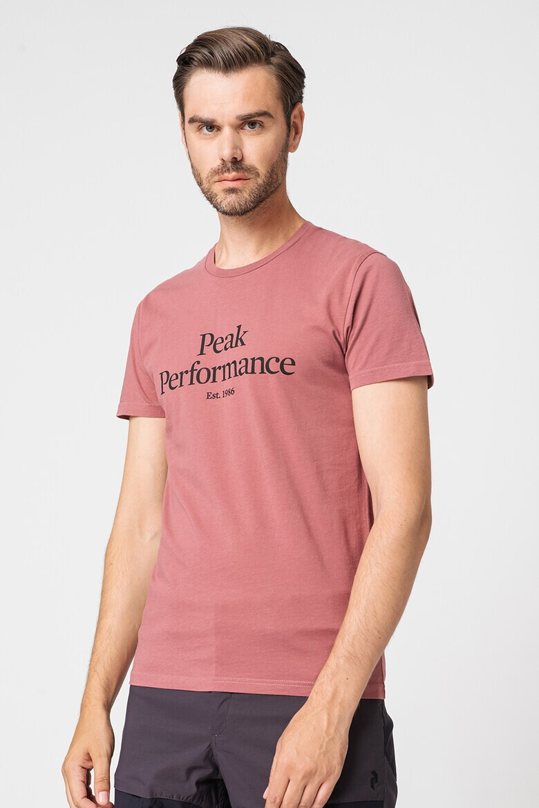 Peak Performance Tricou de bumbac organic cu imprimeu logo pe piept - Pled.ro