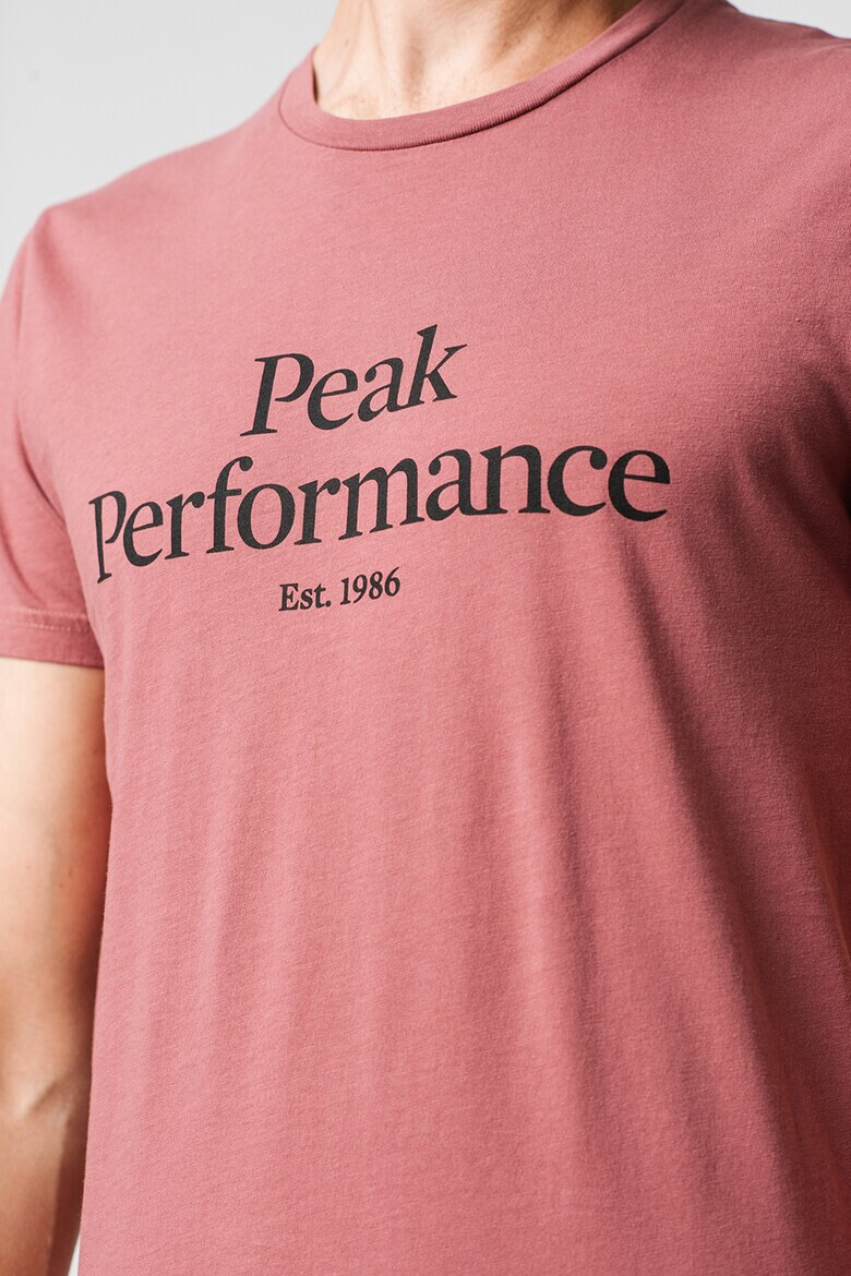 Peak Performance Tricou de bumbac organic cu imprimeu logo pe piept - Pled.ro