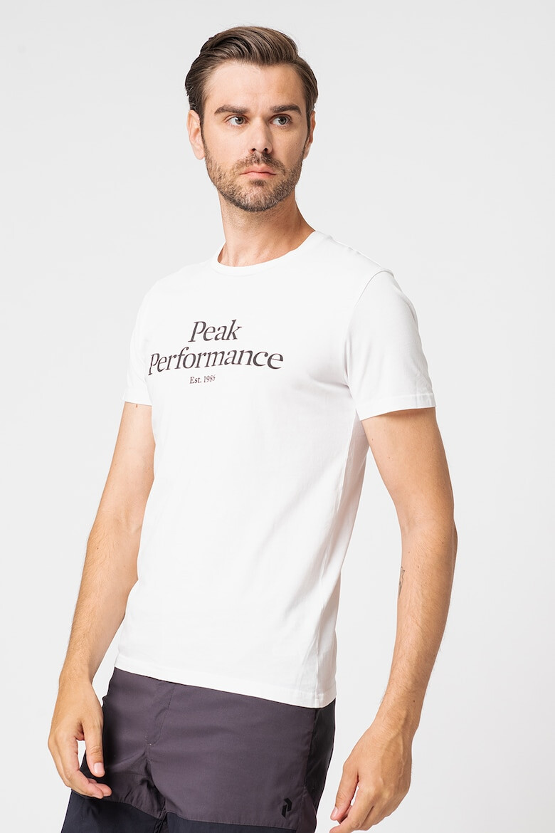 Peak Performance Tricou de bumbac organic cu imprimeu logo pe piept - Pled.ro