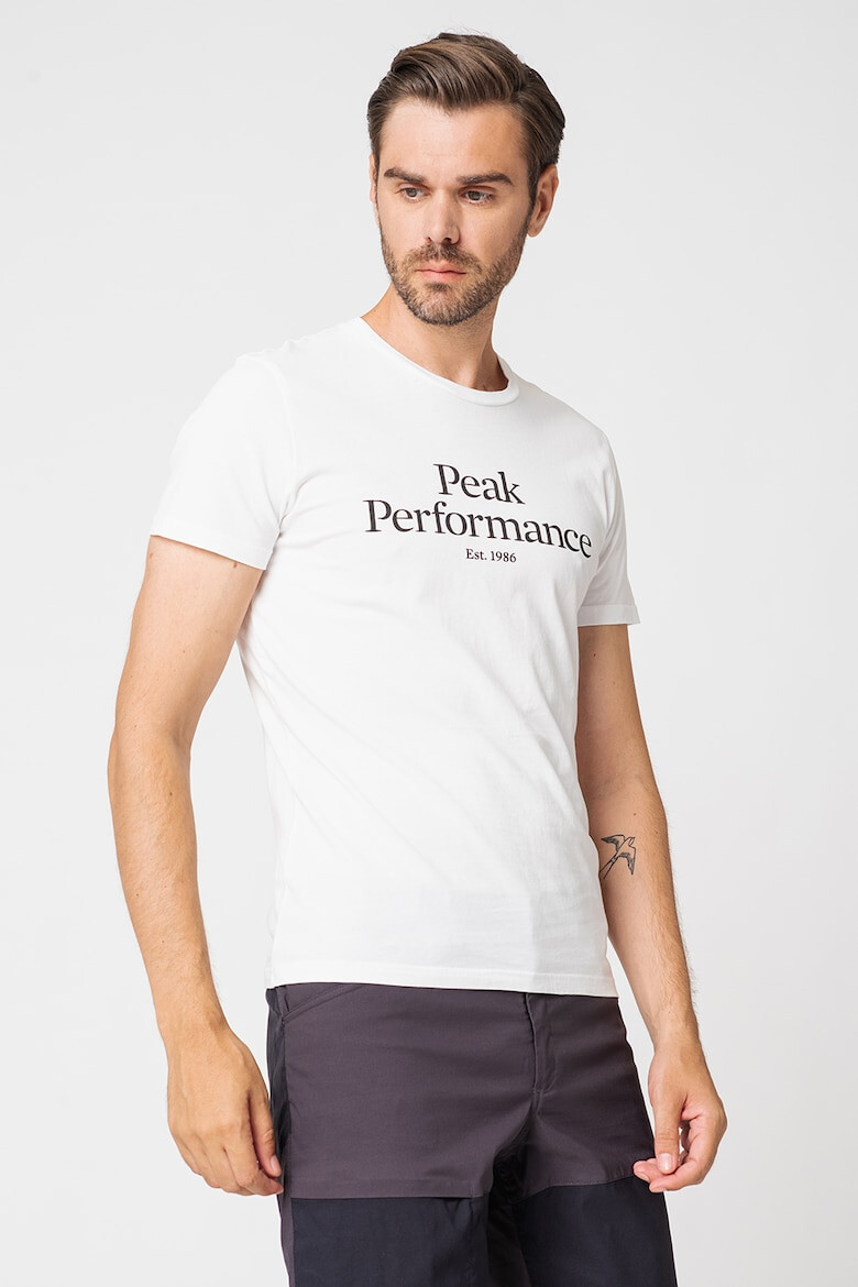 Peak Performance Tricou de bumbac organic cu imprimeu logo pe piept - Pled.ro