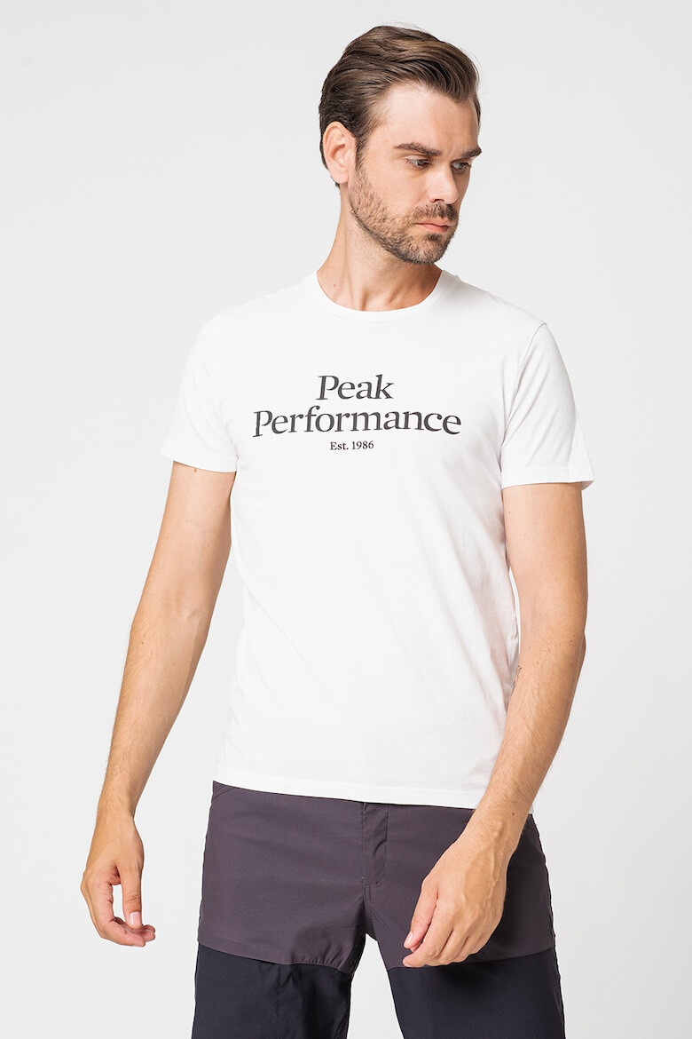 Peak Performance Tricou de bumbac organic cu imprimeu logo pe piept - Pled.ro