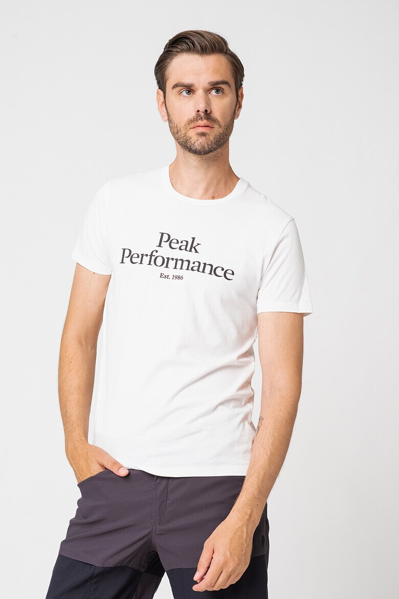 Peak Performance Tricou de bumbac organic cu imprimeu logo pe piept - Pled.ro