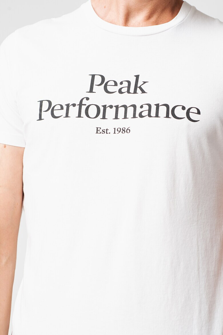 Peak Performance Tricou de bumbac organic cu imprimeu logo pe piept - Pled.ro