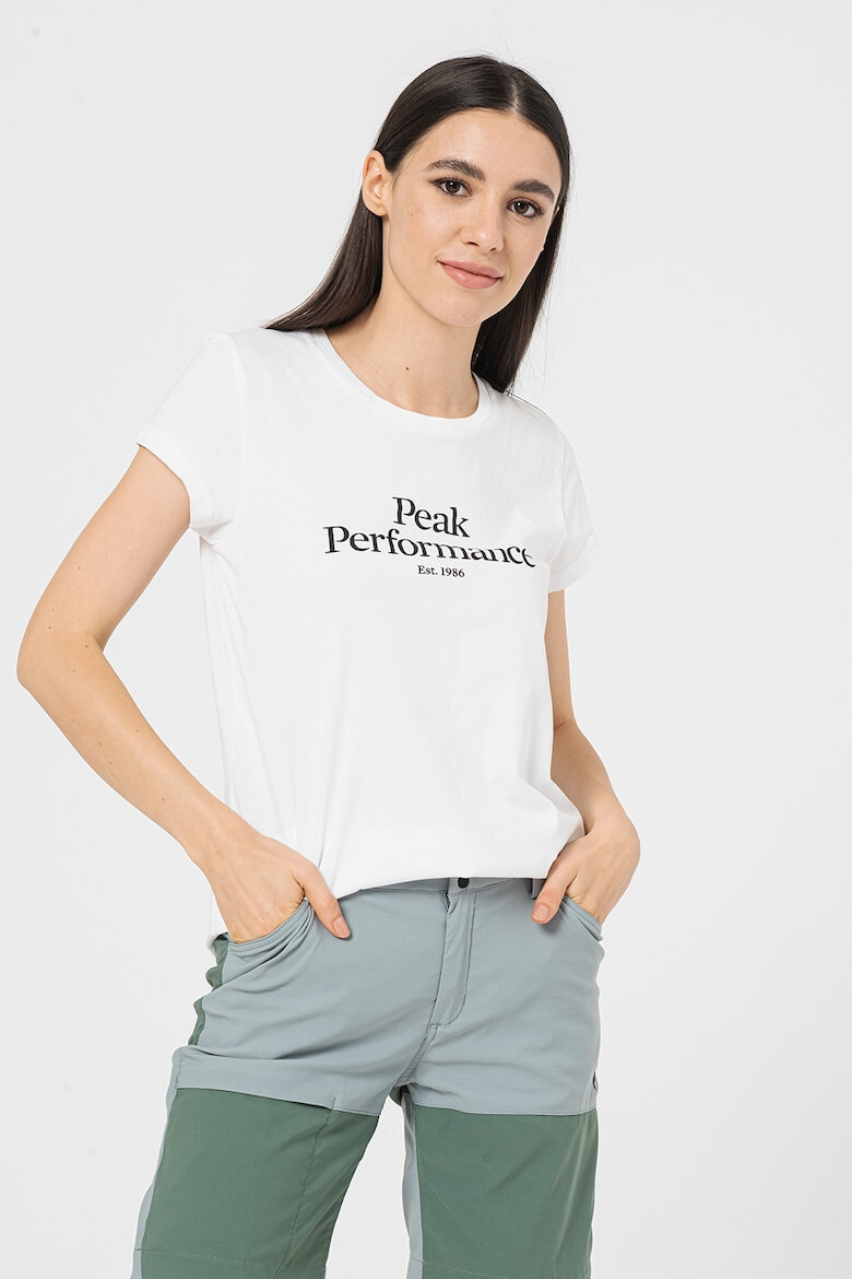 Peak Performance Tricou de bumbac organic cu logo Original - Pled.ro