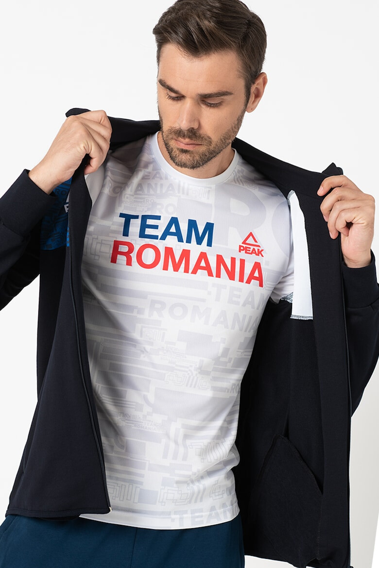 PeakSport Hanorac unisex cu fermoar TeamRomania20 - Pled.ro