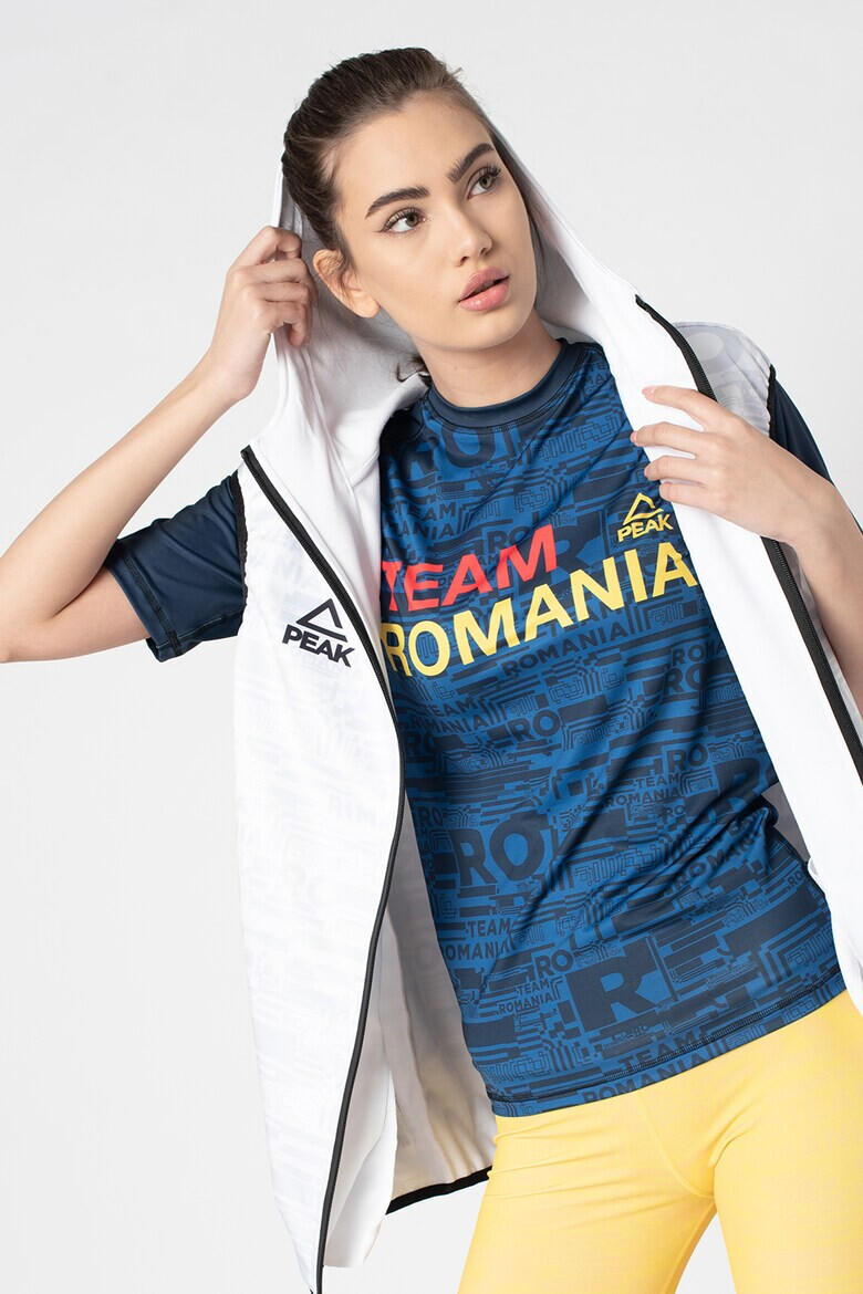 PeakSport Vesta unisex impermeabila cu imprimeu Team Romania20 - Pled.ro