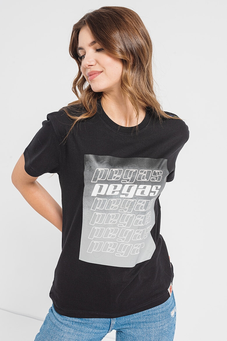 Pegas Tricou cu imprimeu logo - Pled.ro