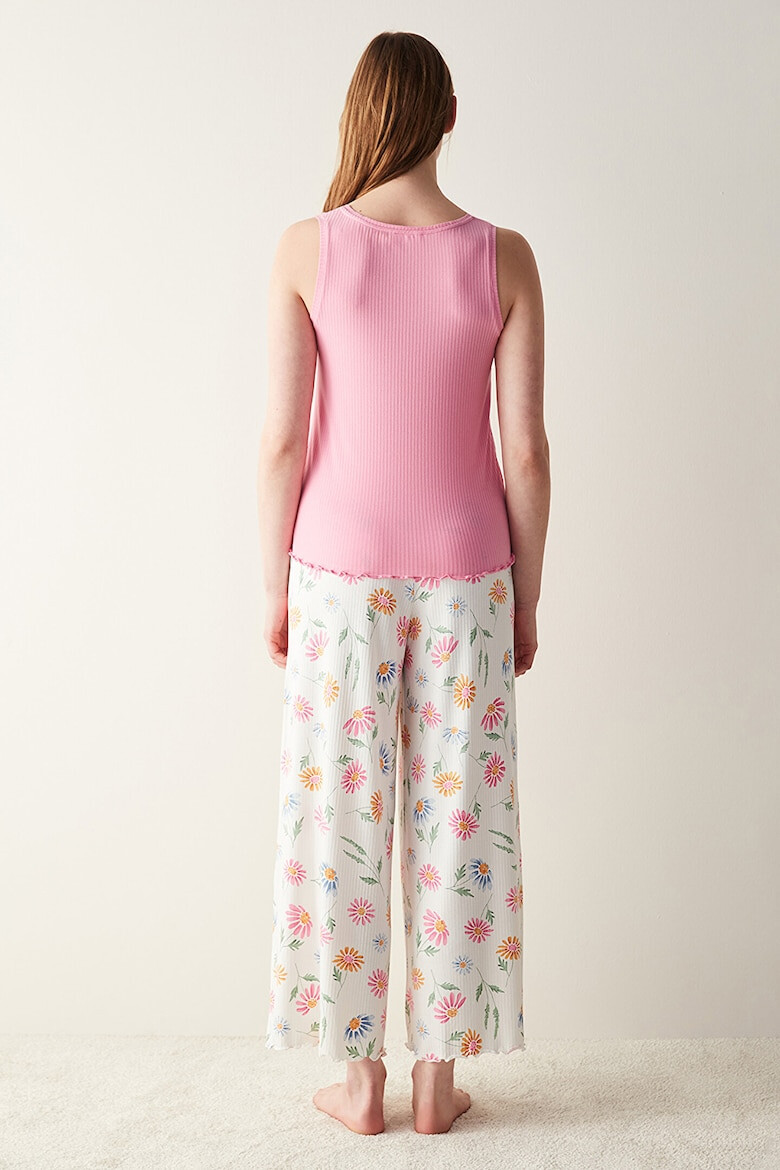 Penti Pantaloni de pijama cu imprimeu floral - Pled.ro