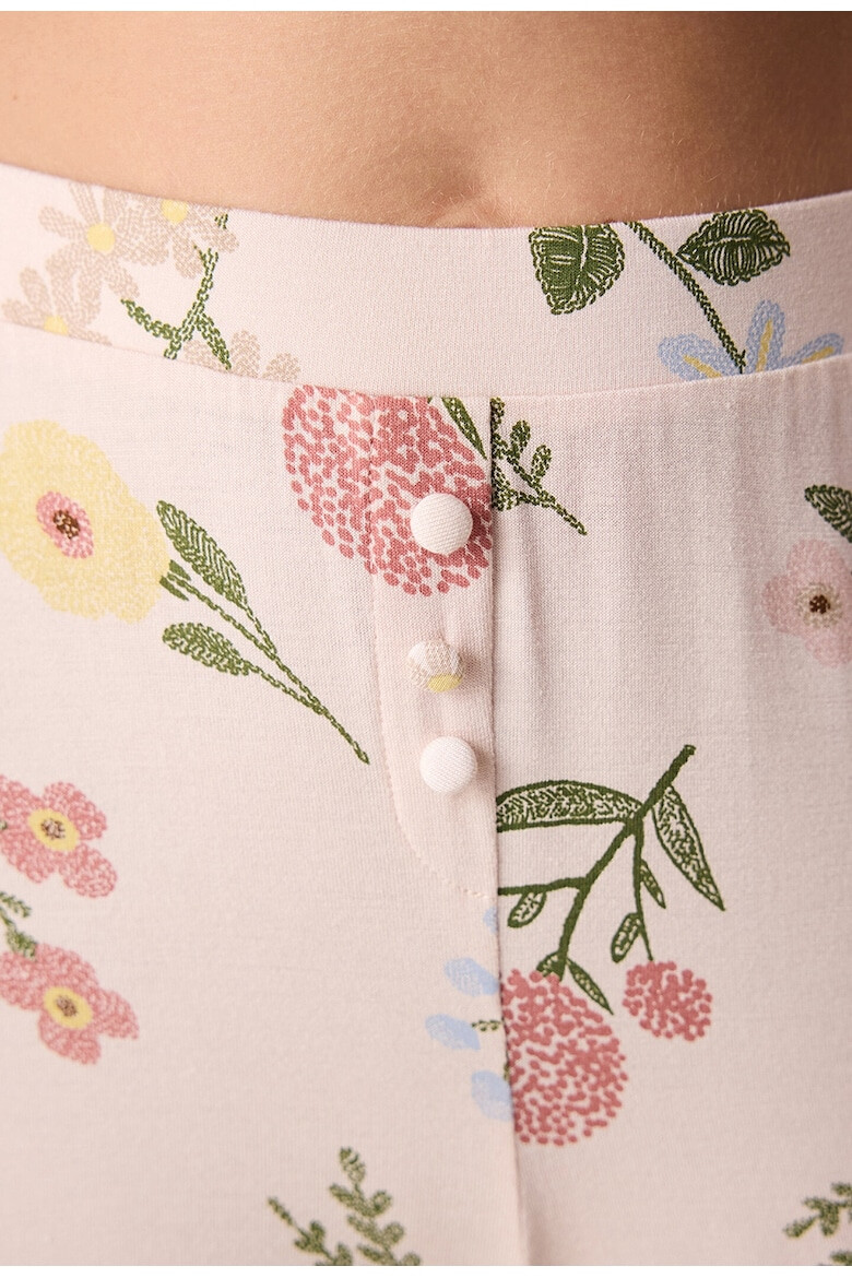 Penti Pantaloni de pijama cu imprimeu floral - Pled.ro