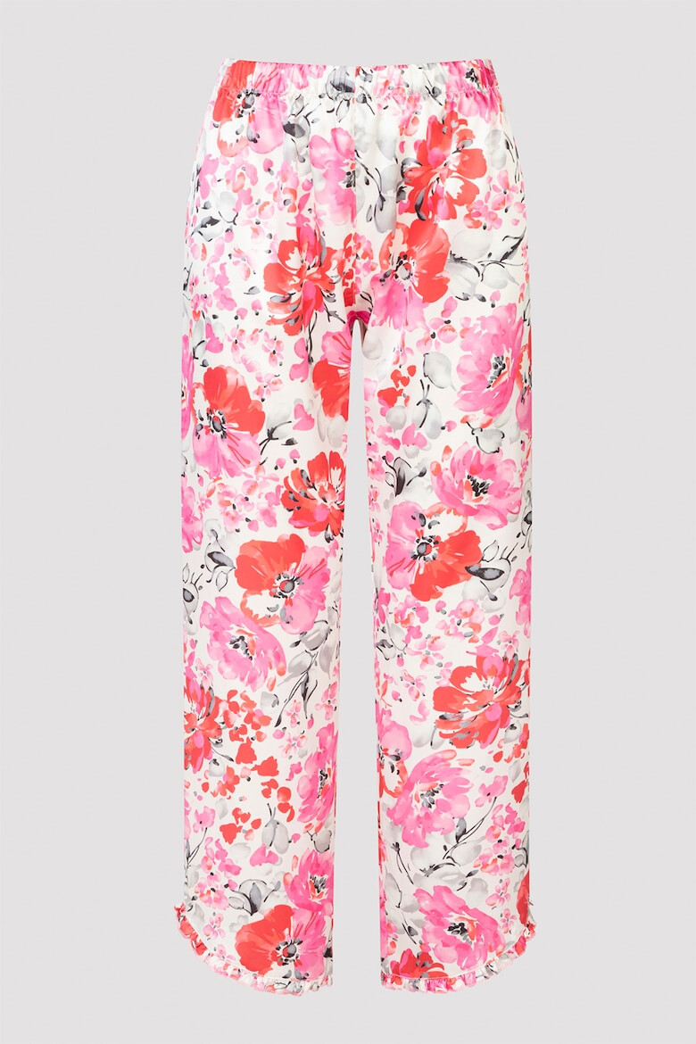 Penti Pantaloni de pijama din satin cu imprimeu floral - Pled.ro