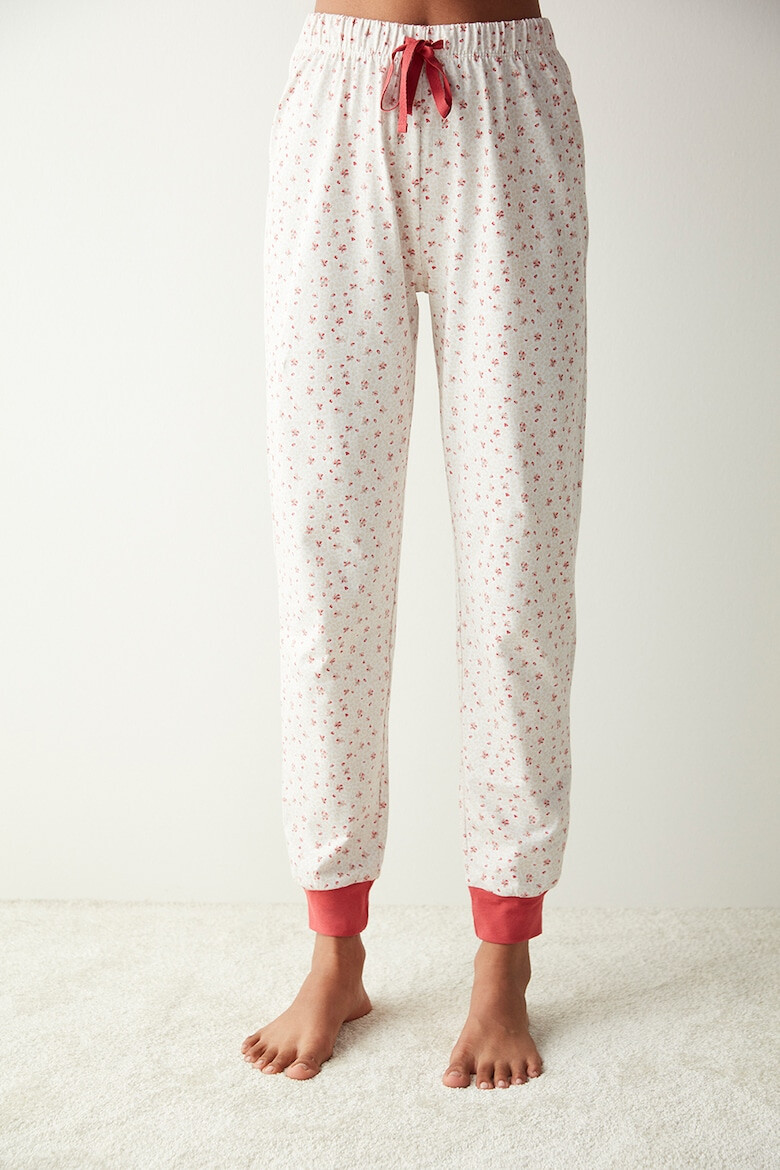 Penti Pantaloni lungi de pijama cu model floral - Pled.ro