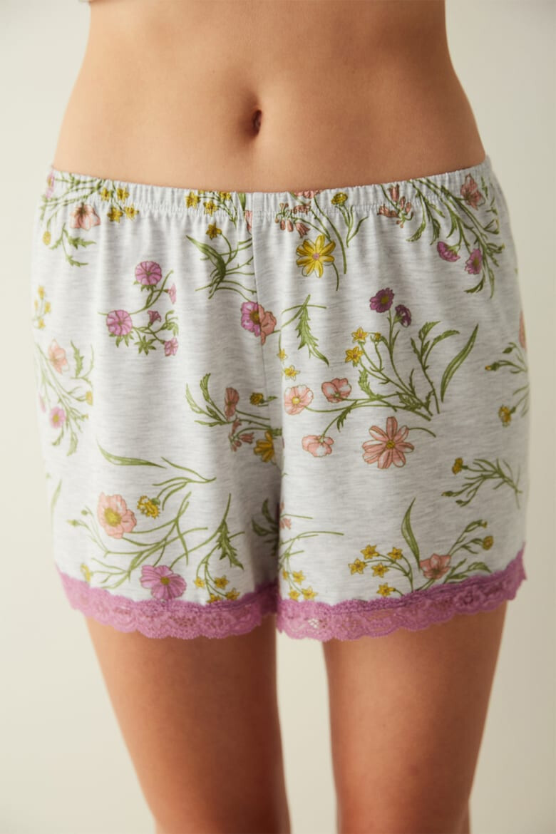 Penti Pantaloni scurti de pijama cu imprimeu floral - Pled.ro