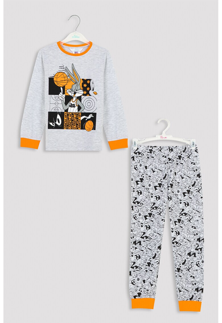 Penti Pijama din amestec de bumbac cu model Looney Tunes - Pled.ro