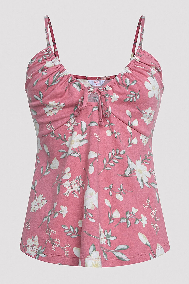 Penti Top de pijama cu imprimeu floral - Pled.ro