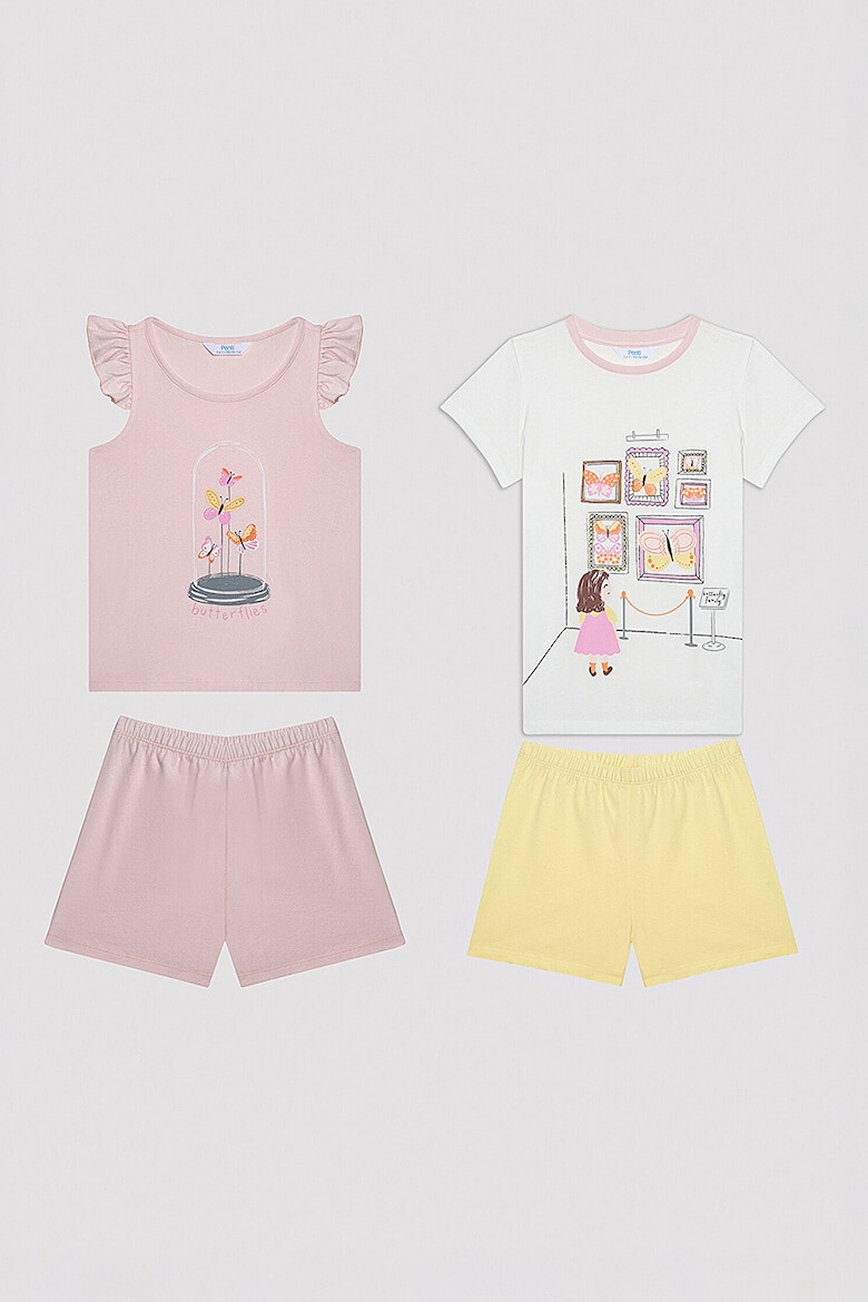 Penti Set de bluza si pantaloni de pijama din bumbac - 2 seturi - Pled.ro