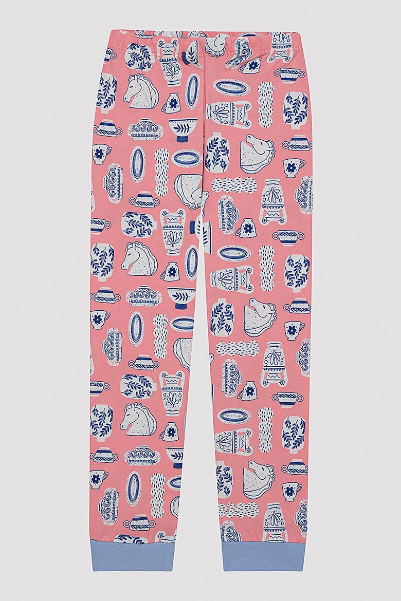 Penti Set de pijama cu pantaloni lungi si imprimeu - 2 perechi - Pled.ro