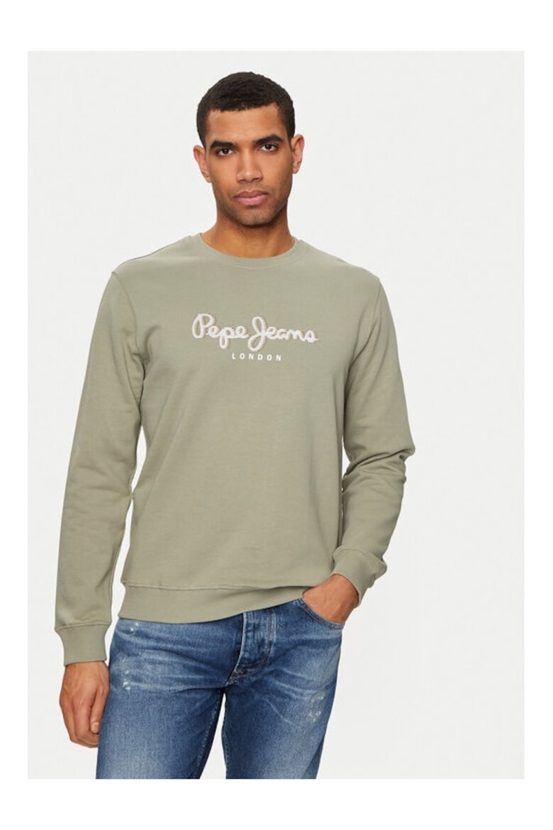 Pepe Jeans Bluza barbati 14473 Bumbac Verde - Pled.ro