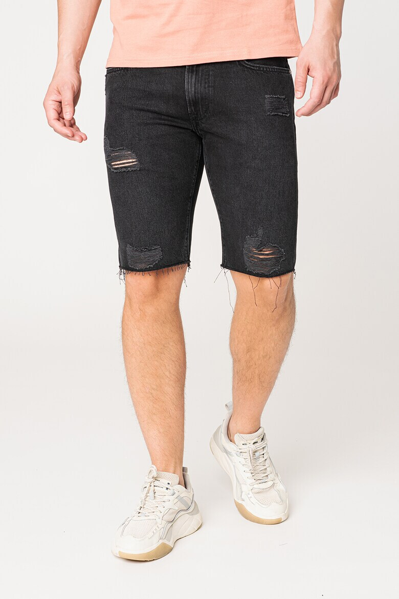 Pepe Jeans London Bermude din denim cu detalii cu aspect deteriorat - Pled.ro