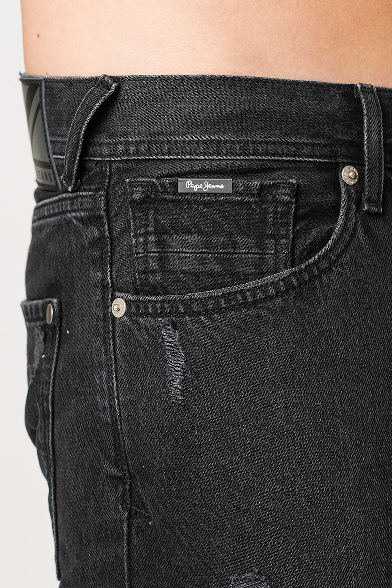 Pepe Jeans London Bermude din denim cu detalii cu aspect deteriorat - Pled.ro