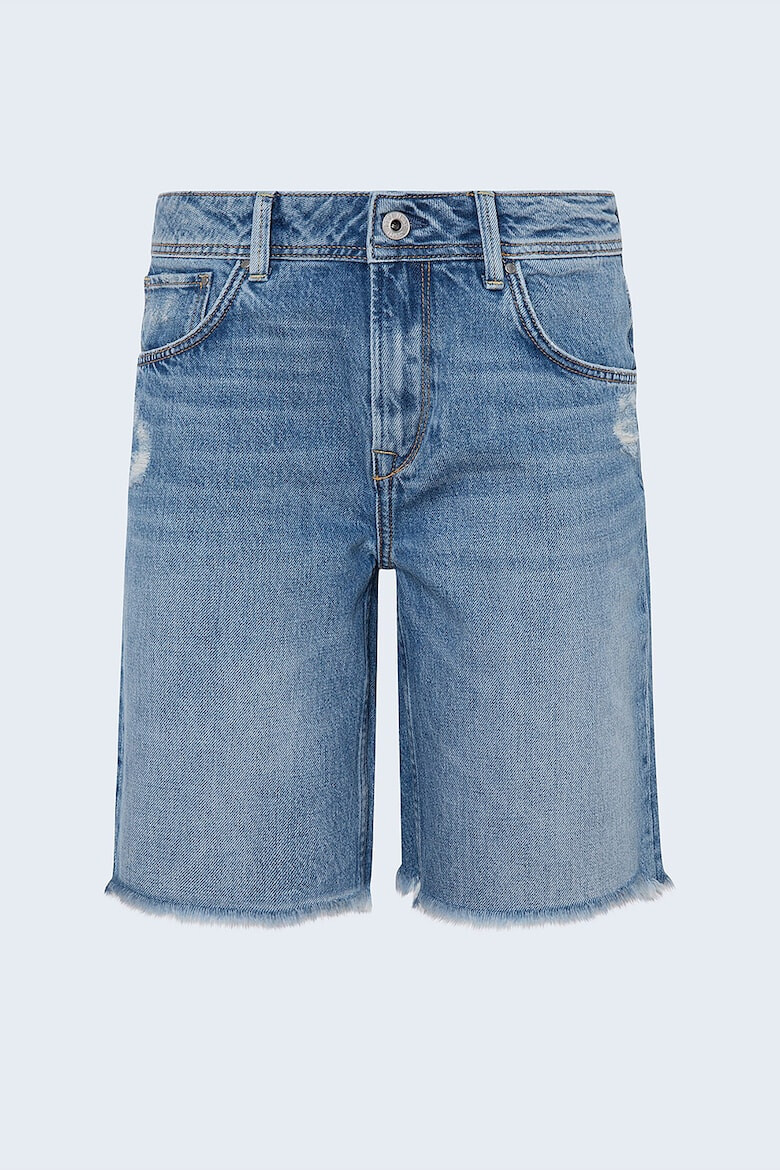 Pepe Jeans London Bermude din denim cu terminatii franjurate - Pled.ro