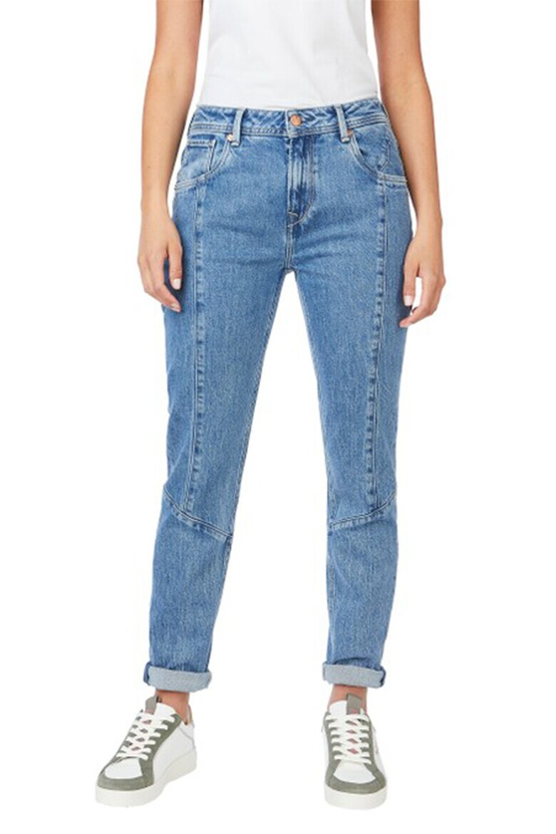 Pepe Jeans London Blugi cu talie joasa si model cu 5 buzunare - Pled.ro