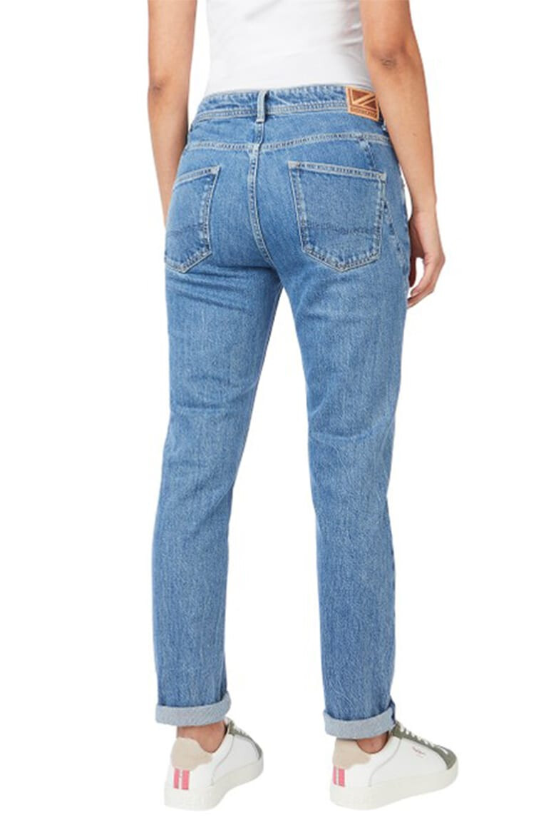 Pepe Jeans London Blugi cu talie joasa si model cu 5 buzunare - Pled.ro