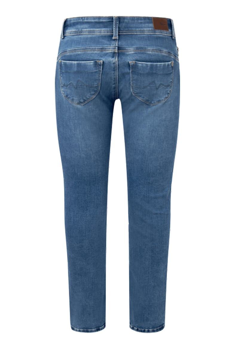 Pepe Jeans London Blugi cu talie medie si aspect decolorat - Pled.ro