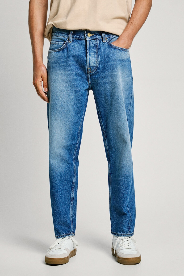 Pepe Jeans London Blugi cu talie medie si aspect decolorat - Pled.ro