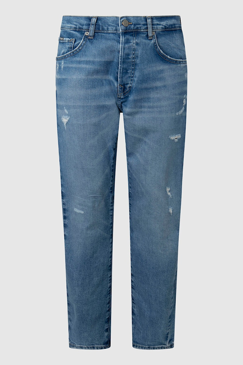 Pepe Jeans London Blugi relaxed fit cu detalii cu aspect deteriorat Easton - Pled.ro