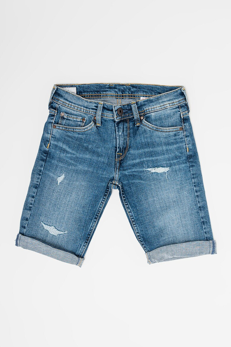 Pepe Jeans London Blugi scurti cu aspect deteriorat Cashed - Pled.ro