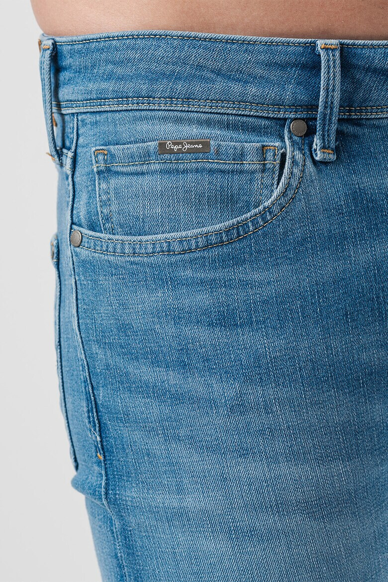 Pepe Jeans London Blugi skinny cu aspect decolorat - Pled.ro