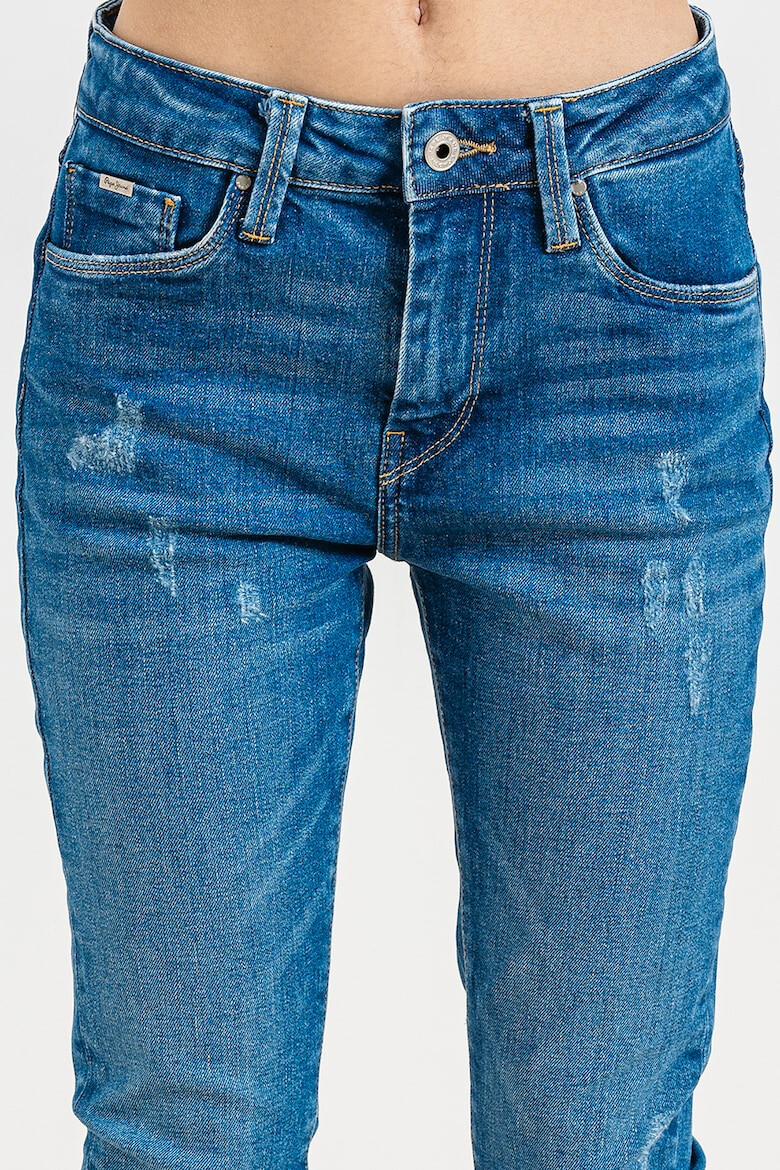 Pepe Jeans London Blugi skinny cu aspect decolorat - Pled.ro