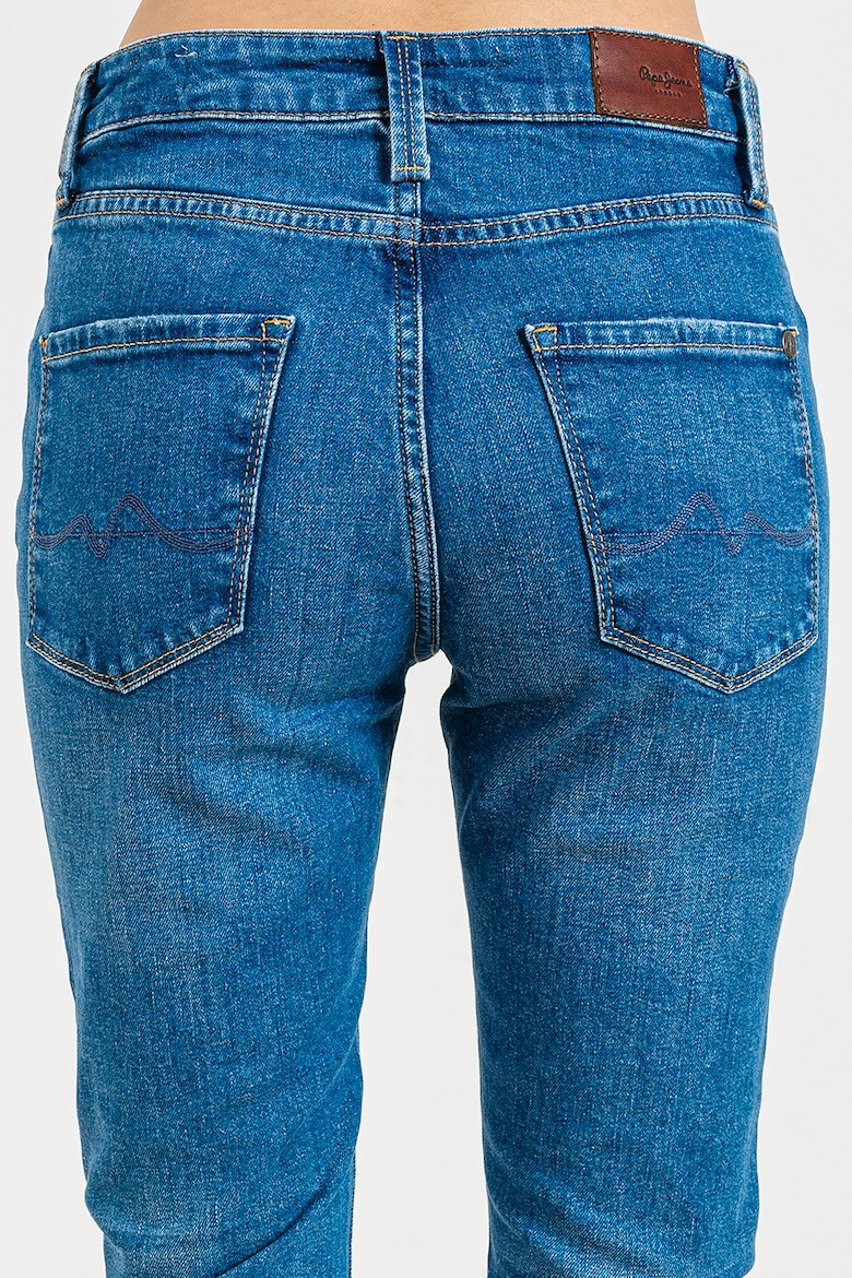 Pepe Jeans London Blugi skinny cu aspect decolorat - Pled.ro