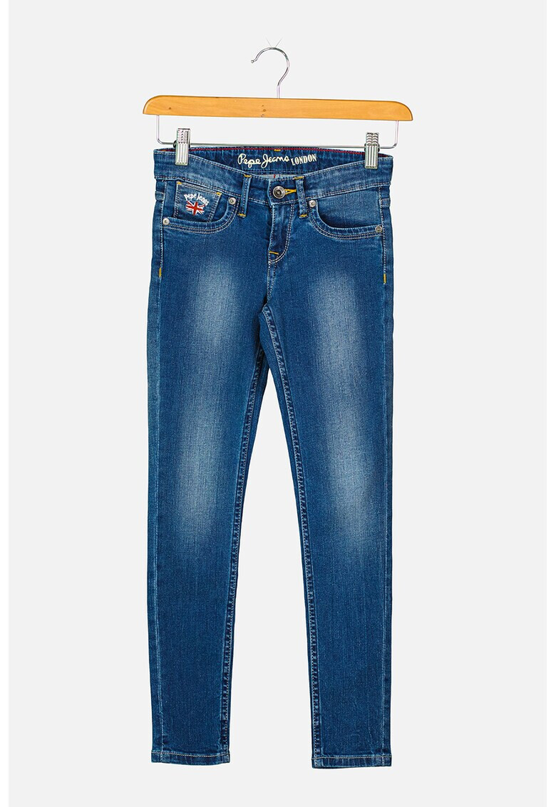 Pepe Jeans London Blugi skinny cu aspect decolorat - Pled.ro