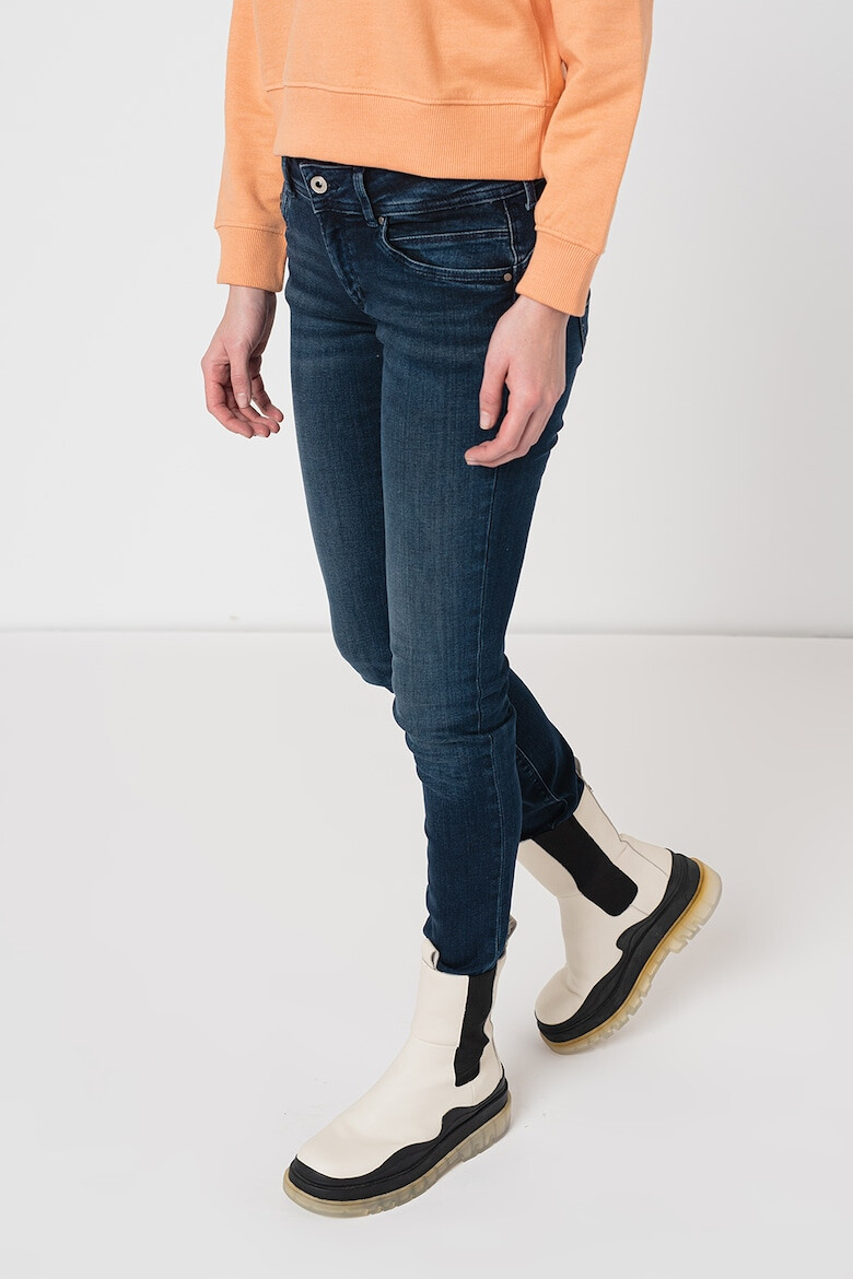 Pepe Jeans London Blugi skinny cu aspect decolorat New Brooke - Pled.ro