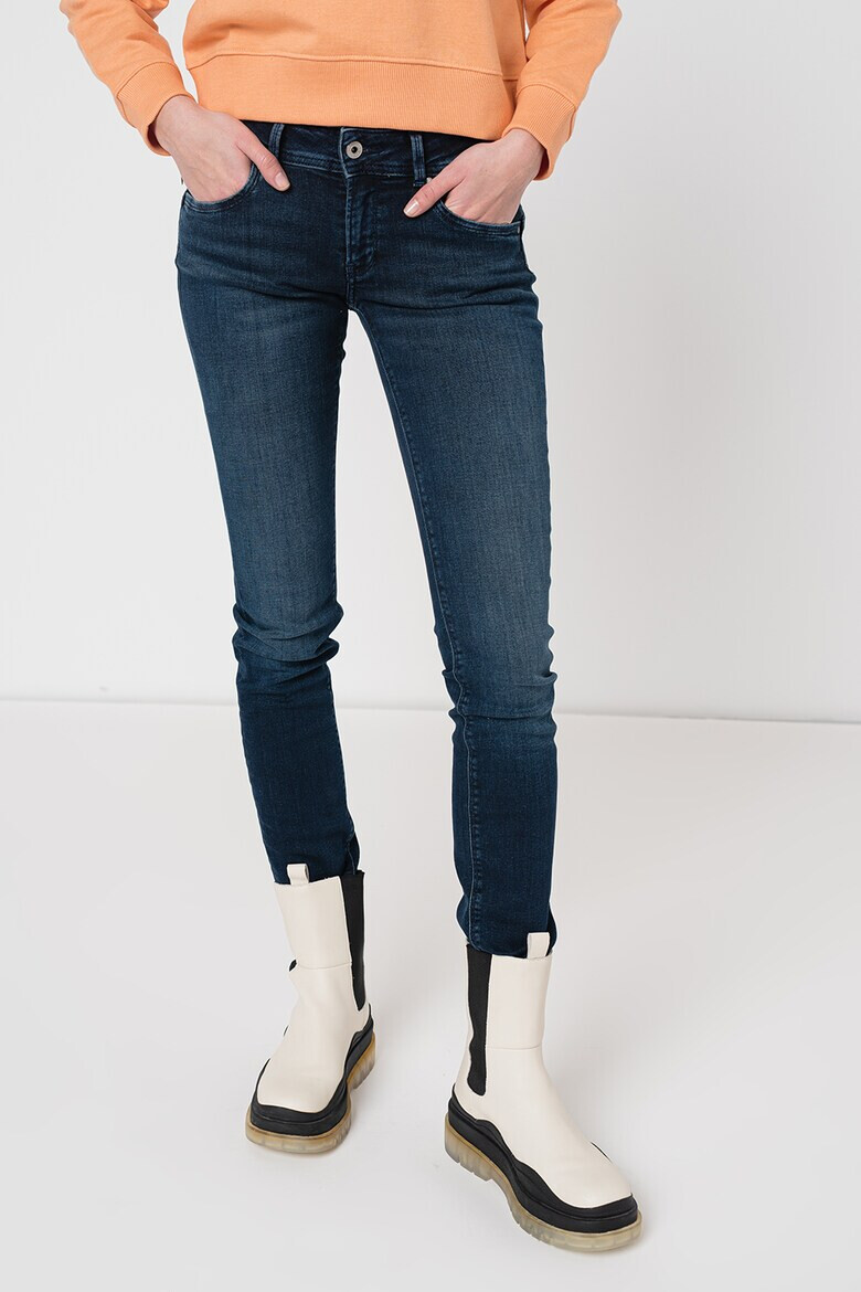 Pepe Jeans London Blugi skinny cu aspect decolorat New Brooke - Pled.ro