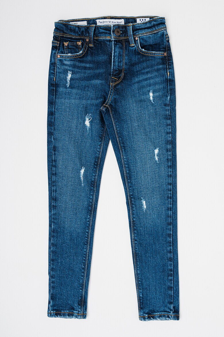 Pepe Jeans London Blugi skinny cu detalii deteriorate Pixlette - Pled.ro