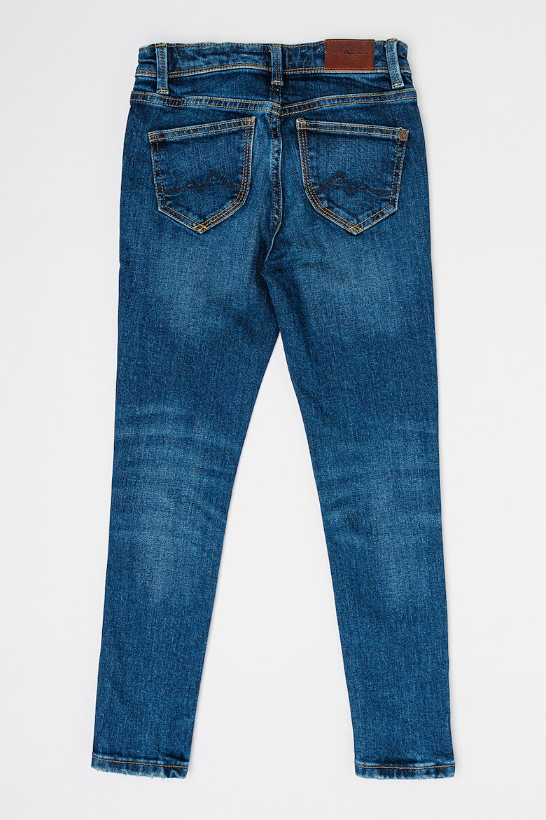 Pepe Jeans London Blugi skinny cu detalii deteriorate Pixlette - Pled.ro