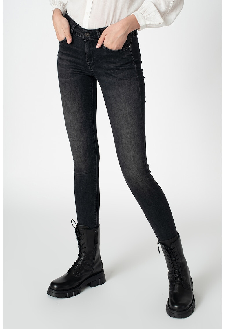 Pepe Jeans London Blugi super skinny cu aspect decolorat - Pled.ro