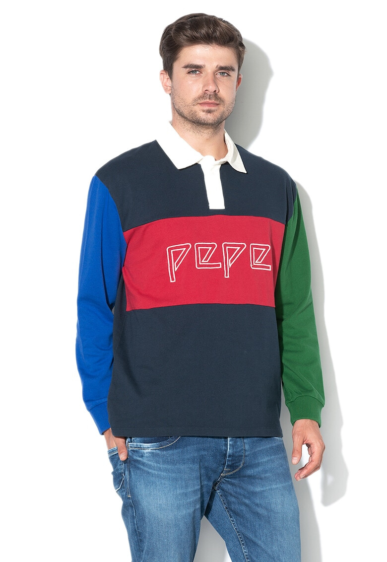 Pepe Jeans London Bluza cu logo brodat Plakem - Pled.ro