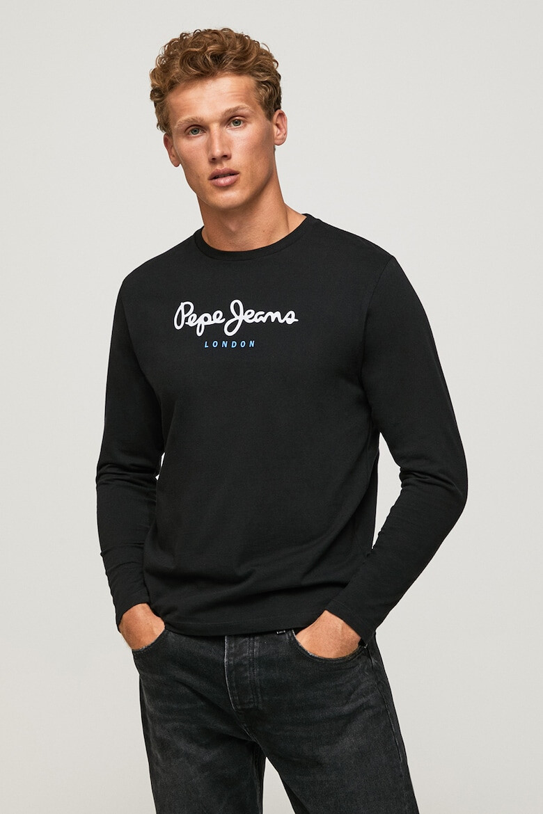 Pepe Jeans London Bluza de bumbac cu imprimeu logo - Pled.ro