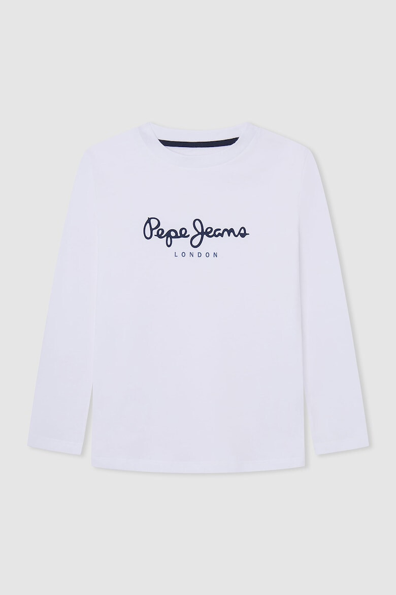 Pepe Jeans London Bluza de bumbac cu imprimeu logo - Pled.ro