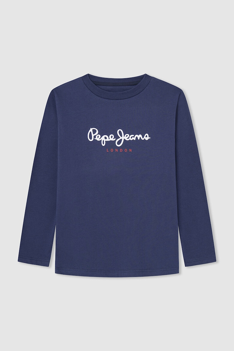 Pepe Jeans London Bluza de bumbac cu imprimeu logo - Pled.ro