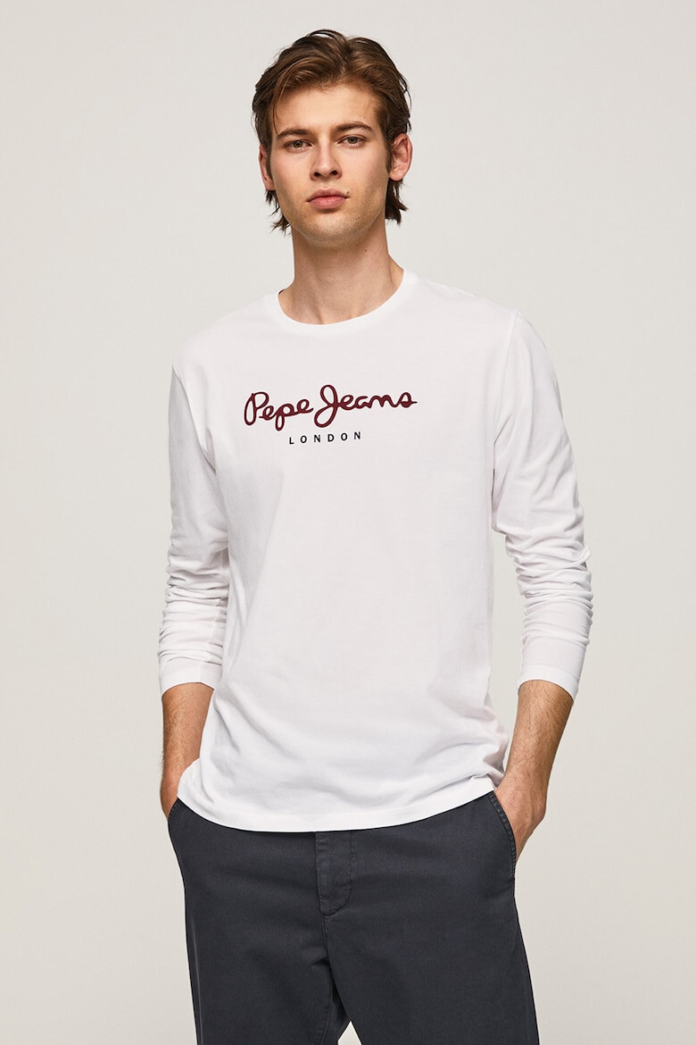 Pepe Jeans London Bluza de bumbac cu imprimeu logo - Pled.ro