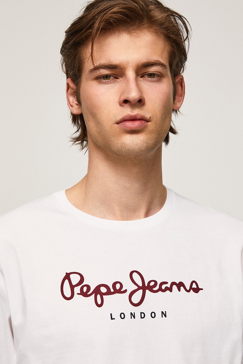 Pepe Jeans London Bluza de bumbac cu imprimeu logo - Pled.ro