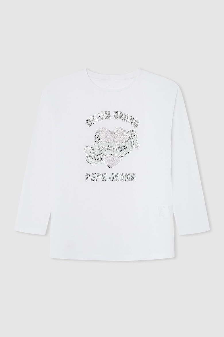 Pepe Jeans London Bluza de bumbac cu imprimeu logo - Pled.ro