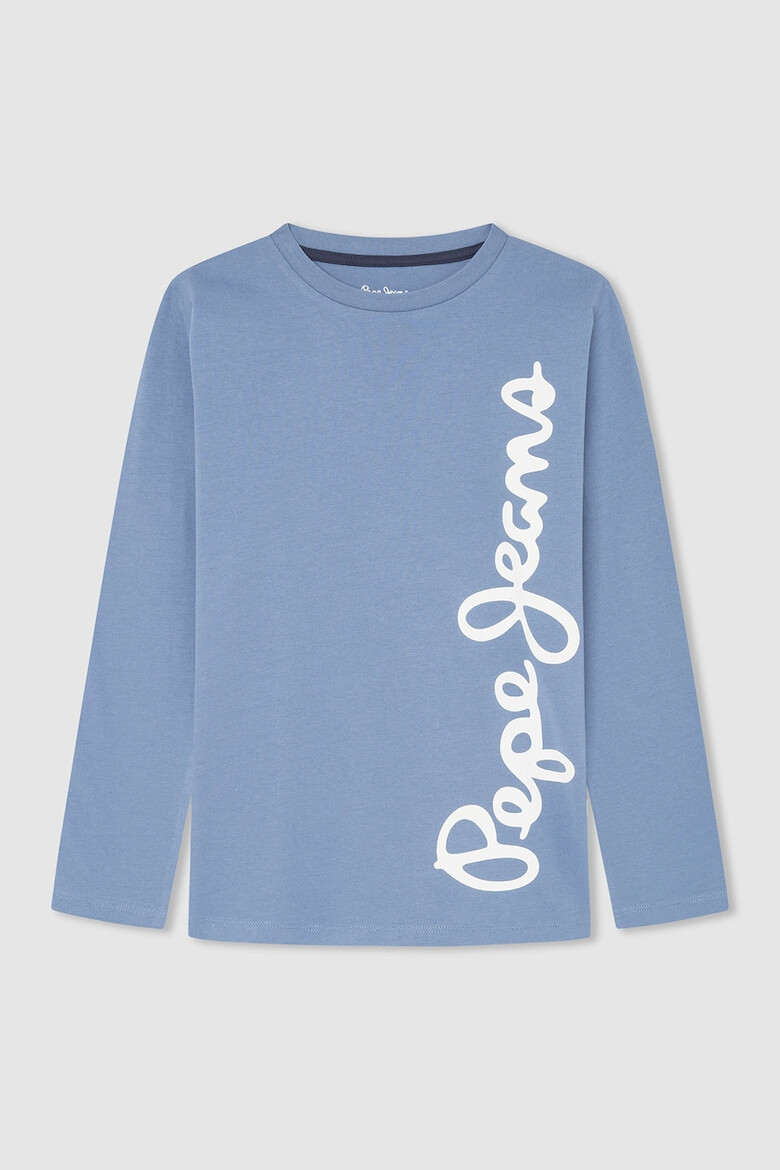 Pepe Jeans London Bluza de bumbac cu imprimeu logo - Pled.ro