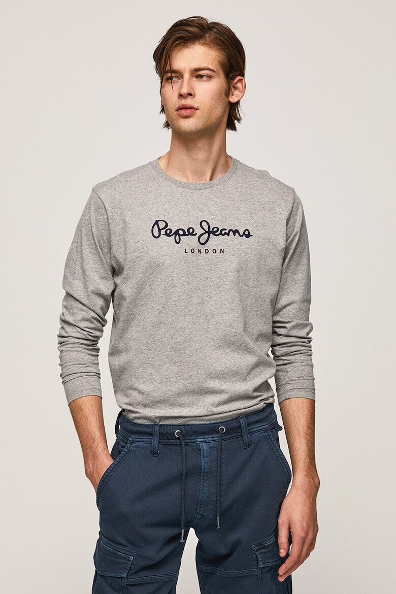 Pepe Jeans London Bluza de bumbac cu imprimeu logo - Pled.ro