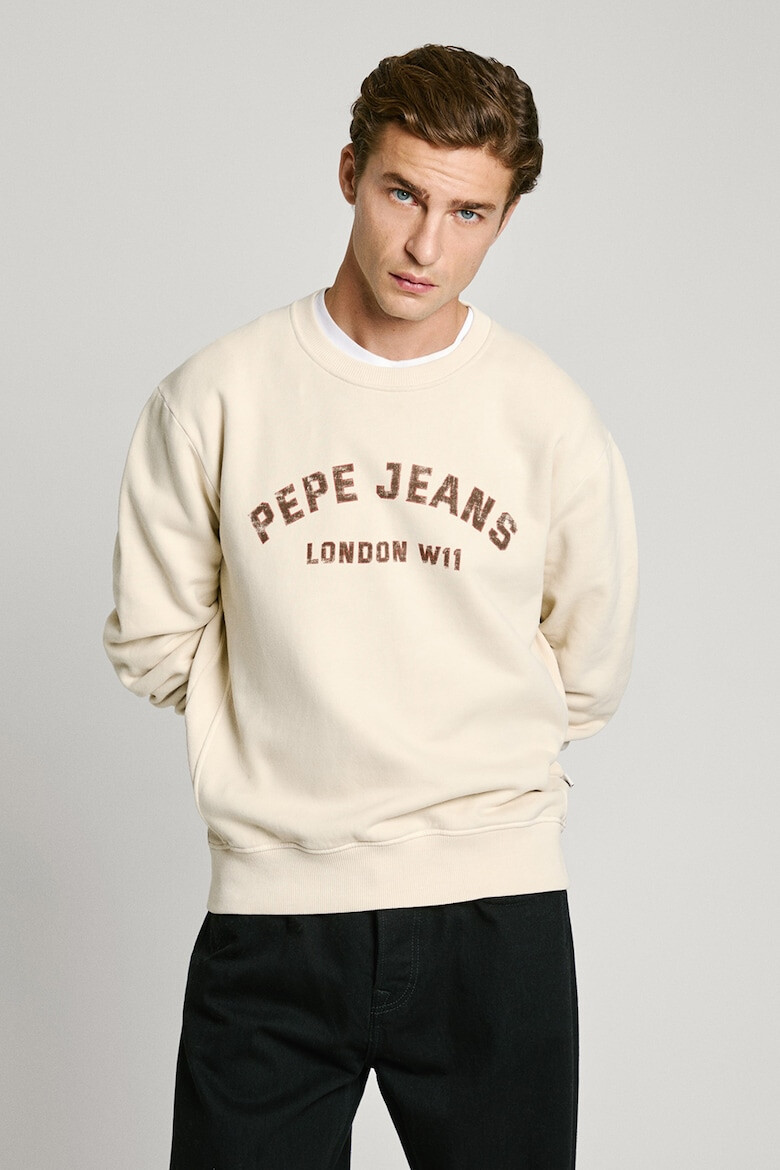 Pepe Jeans London Bluza de trening din bumbac cu imprimeu logo - Pled.ro