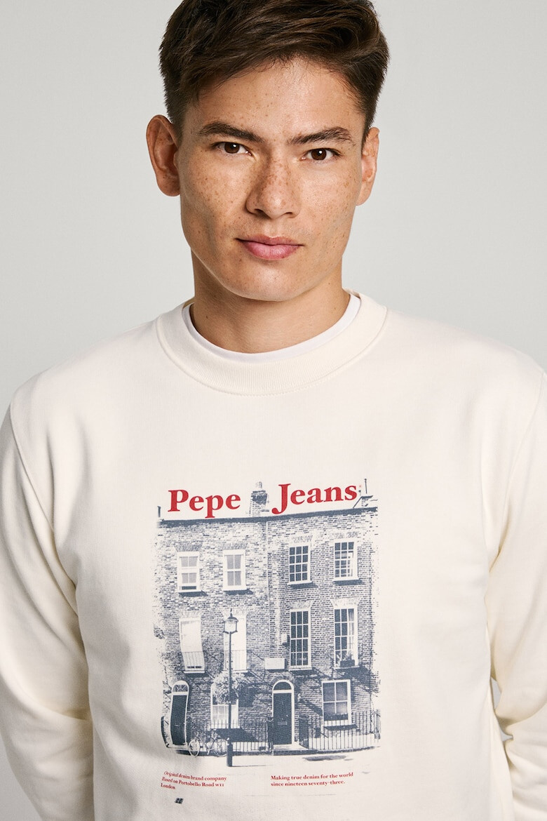 Pepe Jeans London Bluza de trening din bumbac cu imprimeu logo - Pled.ro